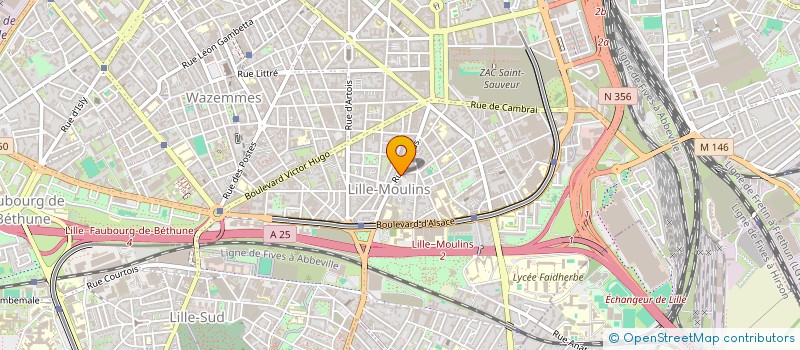 localisation de l'entreprise ORIENT'HAL à LILLE