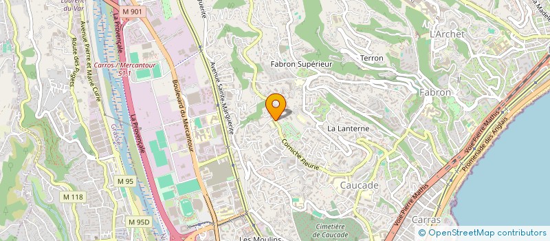 localisation de l'entreprise ORIENT IMPEX à NICE