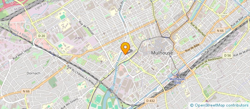 localisation de l'entreprise ORIENT MESSAGERIE à MULHOUSE