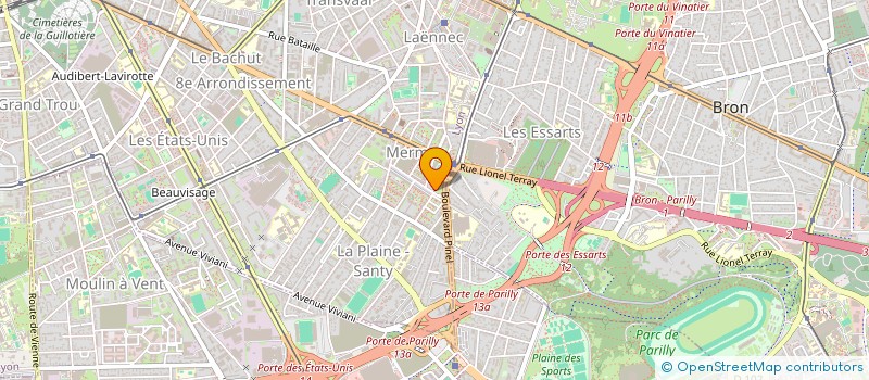 localisation de l'entreprise ORIENT NIGHT  LYON