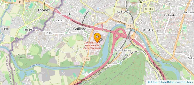 localisation de l'entreprise ORIENT SHOPPING à GAILLARD
