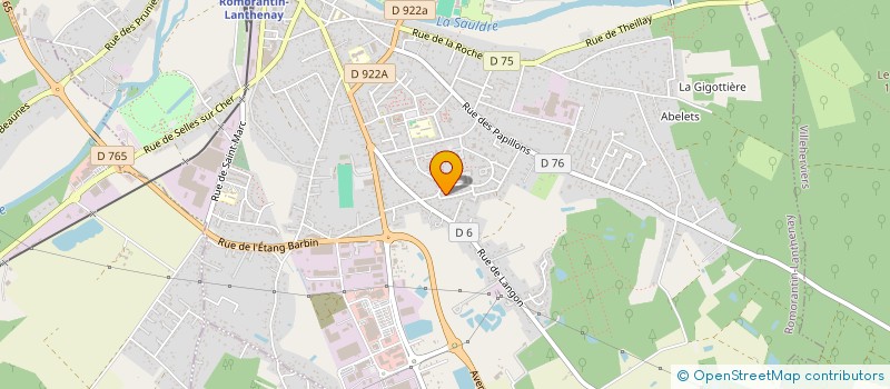 localisation de l'entreprise ORIENTAL  ROMORANTIN-LANTHENAY