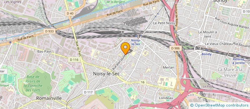 localisation de l'entreprise ORIENTAL EXPRESS à NOISY-LE-SEC