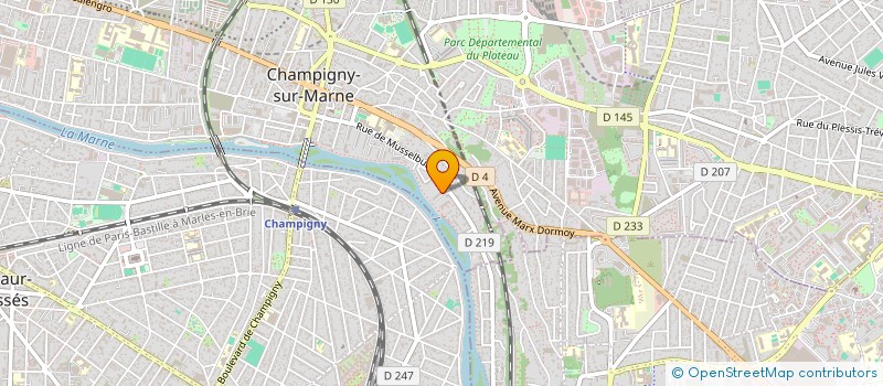 localisation de l'entreprise ORIENTAL FEVER à CHAMPIGNY-SUR-MARNE