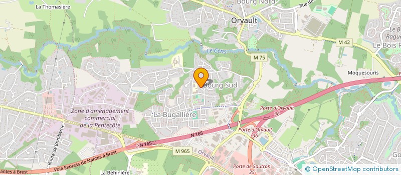 localisation de l'entreprise ORIENTAL FUSION à ORVAULT