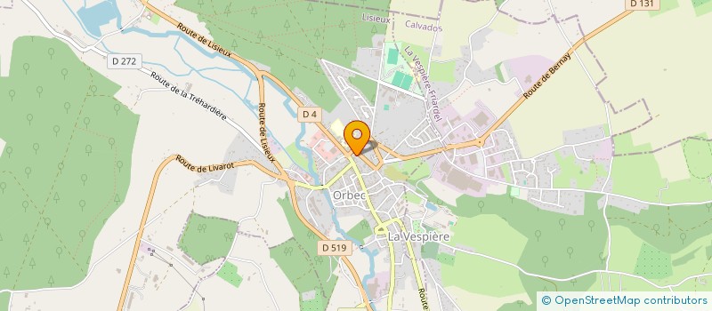 localisation de l'entreprise ORIENTAL GARDENS  ORBEC