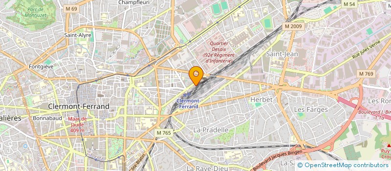 localisation de l'entreprise ORIENTAL MUSIC BAND AUVERGNE  CLERMONT-FERRAND