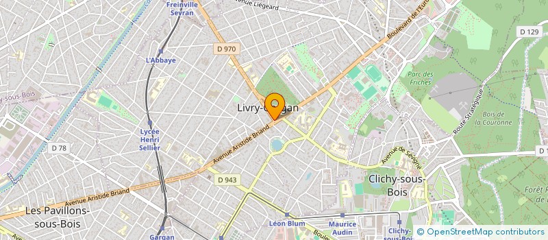 localisation de l'entreprise ORIENTAL PRESTIGE à LIVRY-GARGAN