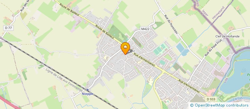 localisation de l'entreprise ORIENTALLYS  NIEPPE