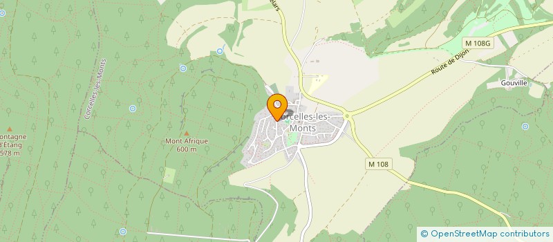 localisation de l'entreprise ORIENTAPRO  CORCELLES-LES-MONTS