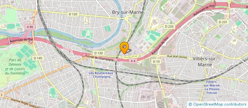 localisation de l'entreprise ORIENTATION ET INSERTION PROFESSIONNELLE ET SOCIALE à CHAMPIGNY-SUR-MARNE