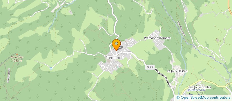 localisation de l'entreprise ORIENTATION HAUT-JURA  PREMANON