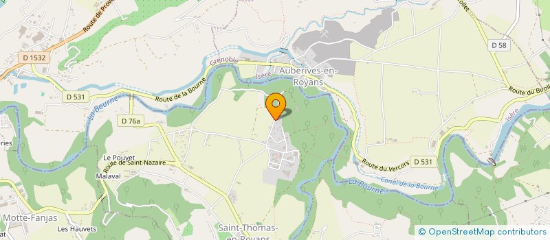 localisation de l'entreprise ORIENTATION REINSERTION ADO ET ENFANT à SAINT-THOMAS-EN-ROYANS