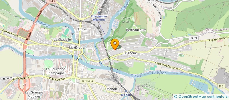 localisation de l'entreprise ORIENTATION SPORTIVE DE CHARLEVILLE  CHARLEVILLE-MEZIERES