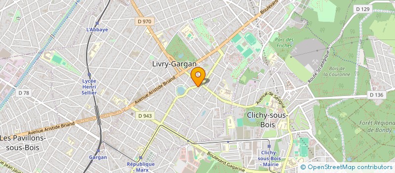 localisation de l'entreprise ORIENTEX  LIVRY-GARGAN