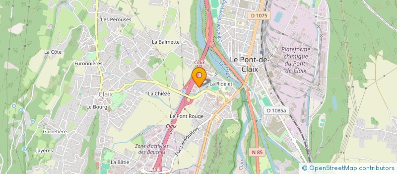 localisation de l'entreprise ORIENTIS  CLAIX