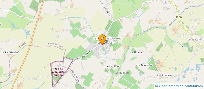 localisation de l'entreprise ORIEUX MACONNERIE  OREE D'ANJOU