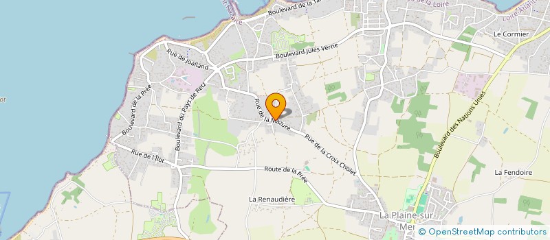 localisation de l'entreprise ORIEZ OLIVIER à LA PLAINE-SUR-MER