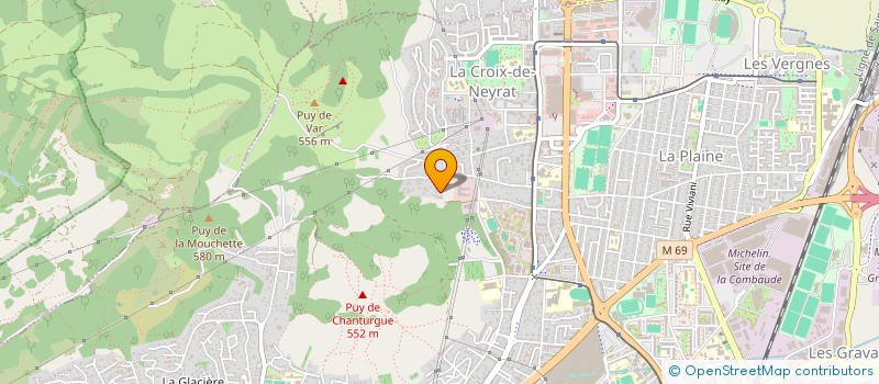 localisation de l'entreprise ORIF DECORATION ET PEINTURE  CLERMONT-FERRAND