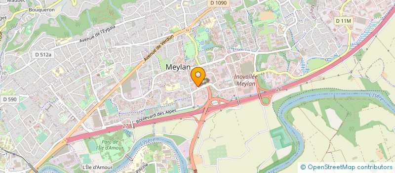 localisation de l'entreprise ORIGAMI ARCHITECTES à MEYLAN