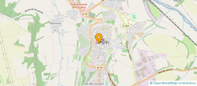 localisation de l'entreprise ORIGAMY à LANGRES