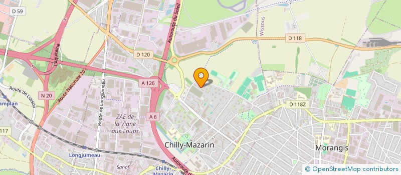 localisation de l'entreprise ORIGAN CONSEIL  CHILLY-MAZARIN