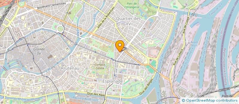 localisation de l'entreprise ORIGAS à STRASBOURG