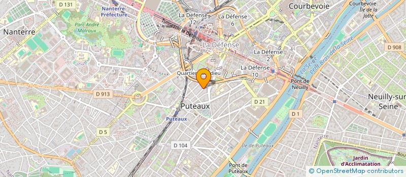 localisation de l'entreprise ORIGIN. à PUTEAUX