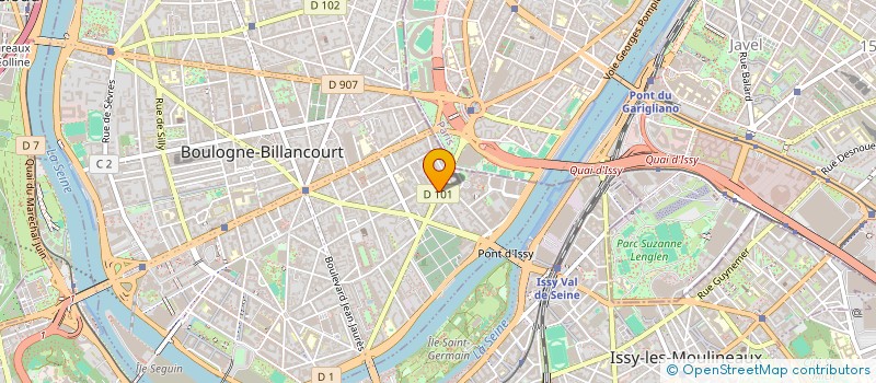 localisation de l'entreprise ORIGIN à BOULOGNE-BILLANCOURT