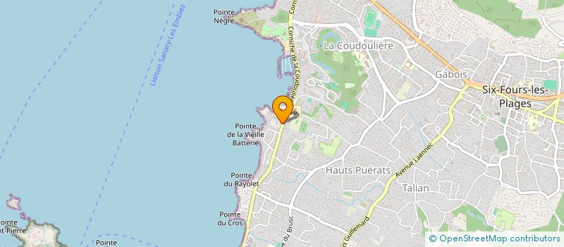 localisation de l'entreprise ORIGIN'ART à SIX-FOURS-LES-PLAGES