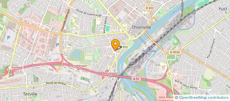 localisation de l'entreprise ORIGIN COURTAGE  THIONVILLE