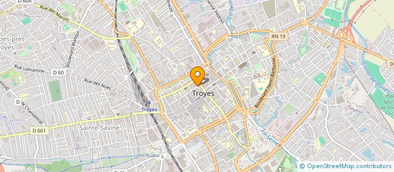 localisation de l'entreprise ORIGIN'HALLE à TROYES