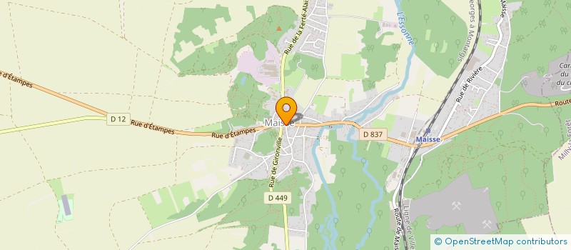 localisation de l'entreprise ORIGIN'INVEST  MAISSE