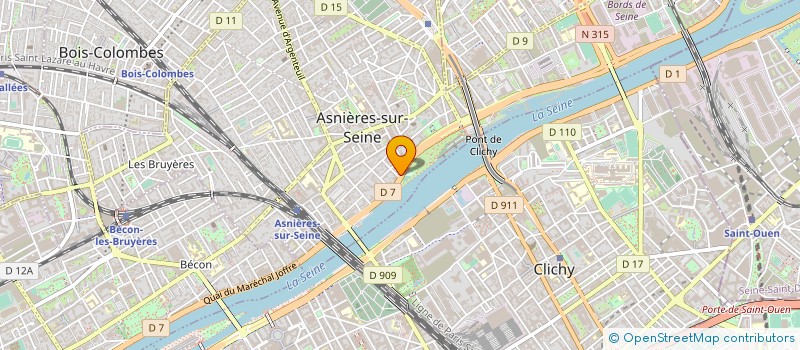 localisation de l'entreprise ORIGIN L à ASNIERES-SUR-SEINE