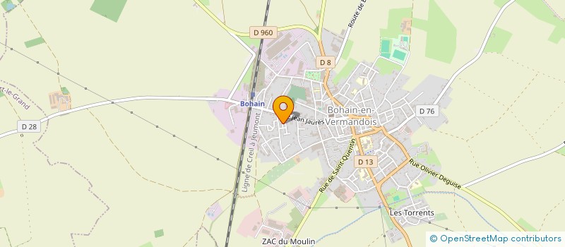 localisation de l'entreprise ORIGINAL BOIS à BOHAIN EN VERMANDOIS