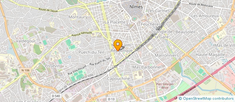 localisation de l'entreprise ORIGINAL CREPE & WAFLE  NIMES