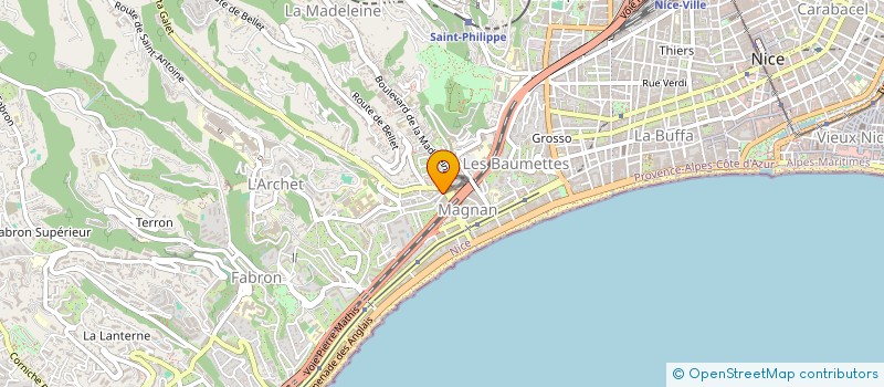 localisation de l'entreprise ORIGINAL JAMES à NICE