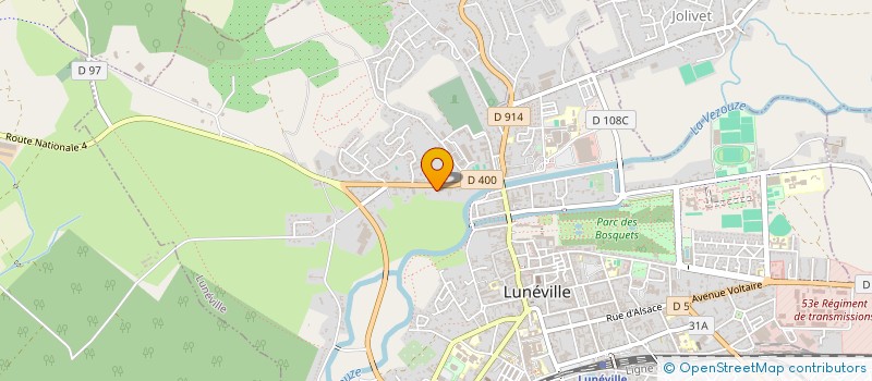 localisation de l'entreprise ORIGINAL ROTISSERIE à LUNEVILLE