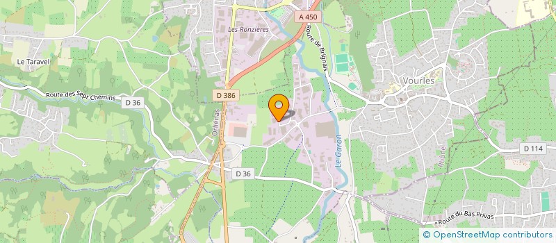 localisation de l'entreprise ORIGINAL TECH FRANCE  VOURLES