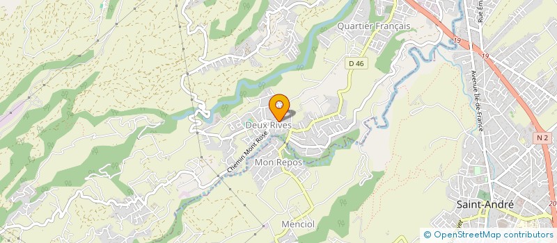 localisation de l'entreprise ORIGINALE MARQUE JUSTIFIER DE L'IDENTITE REUNIONNAISE (OMJIR) à SAINTE SUZANNE