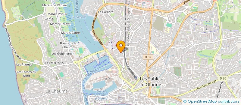 localisation de l'entreprise ORIGINE à LES SABLES D'OLONNE