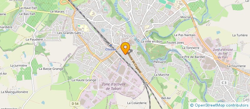 localisation de l'entreprise ORIGINE  CLISSON