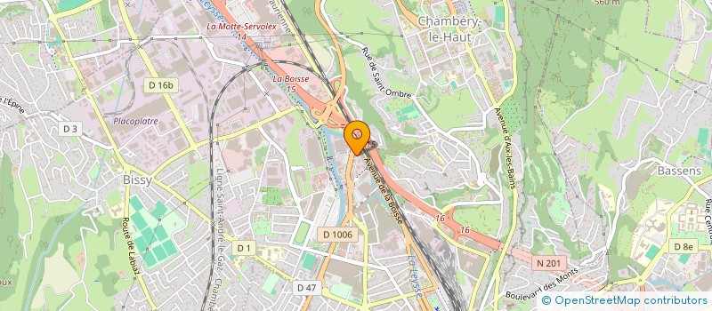 localisation de l'entreprise ORIGINE BOIS CONSTRUCTION à CHAMBERY