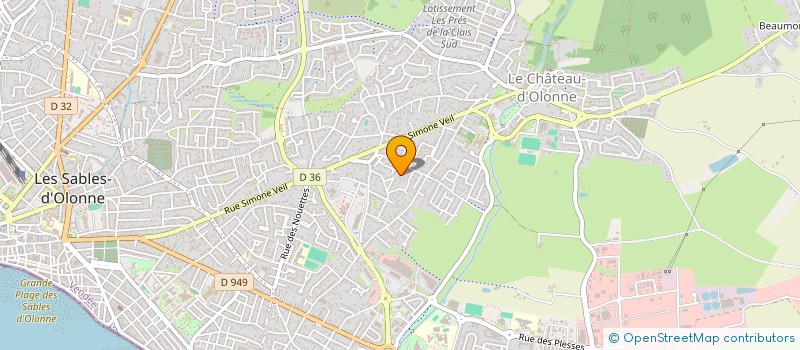 localisation de l'entreprise ORIGINE CARREE à LES SABLES-D'OLONNE