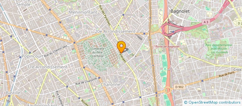 localisation de l'entreprise ORIGINE COURTAGE  PARIS