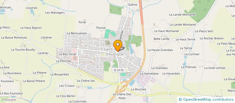 localisation de l'entreprise ORIGINE CYCLING CLUB (OCC)  SAINT-AUBIN-D'AUBIGNE