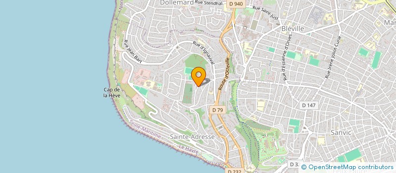 localisation de l'entreprise ORIGINE XV à SAINTE-ADRESSE