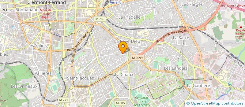 localisation de l'entreprise ORIGINEL  CLERMONT-FERRAND