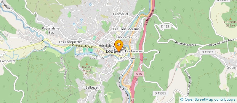 localisation de l'entreprise ORIGINEM  LODEVE