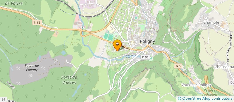 localisation de l'entreprise ORIGINES 2020  POLIGNY